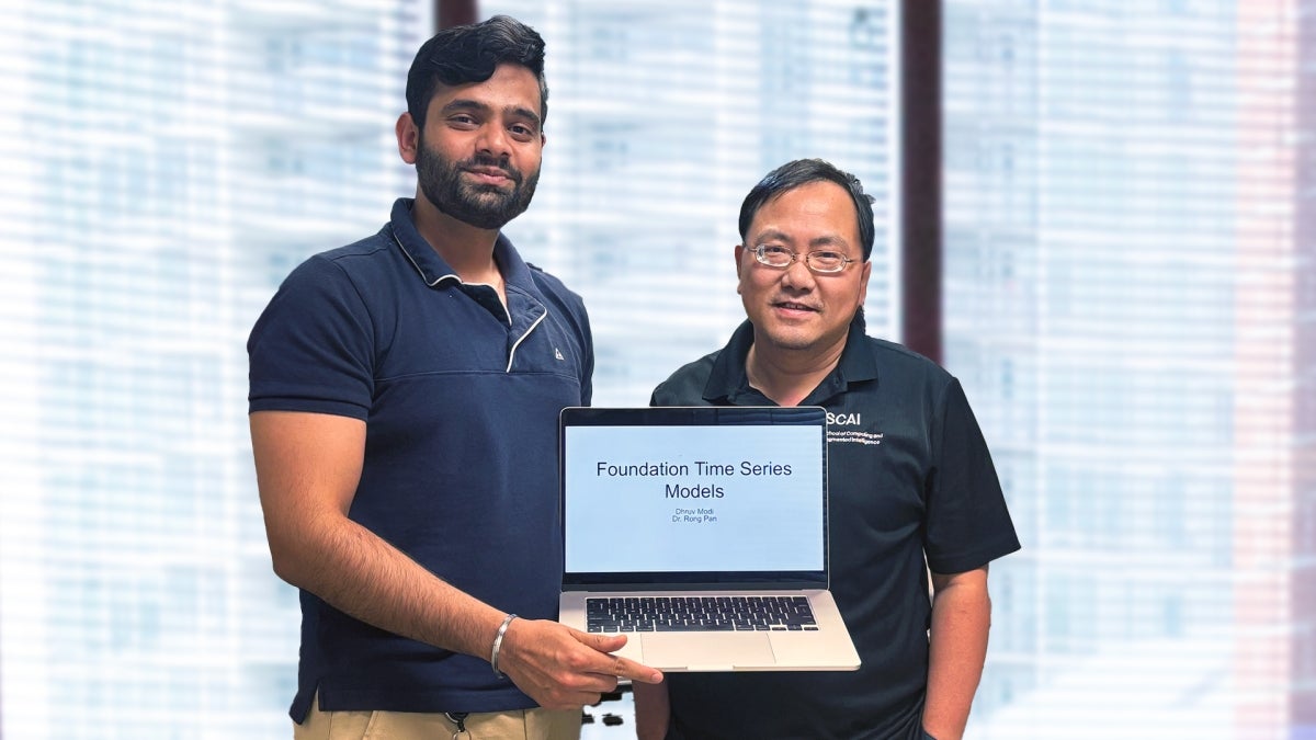 Dhruv Modi with Rong Pan